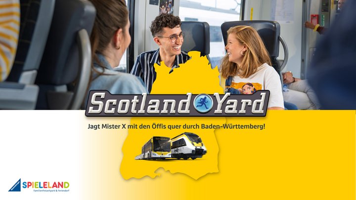 Informationsgrafik für die Scotland Yard Rallye
