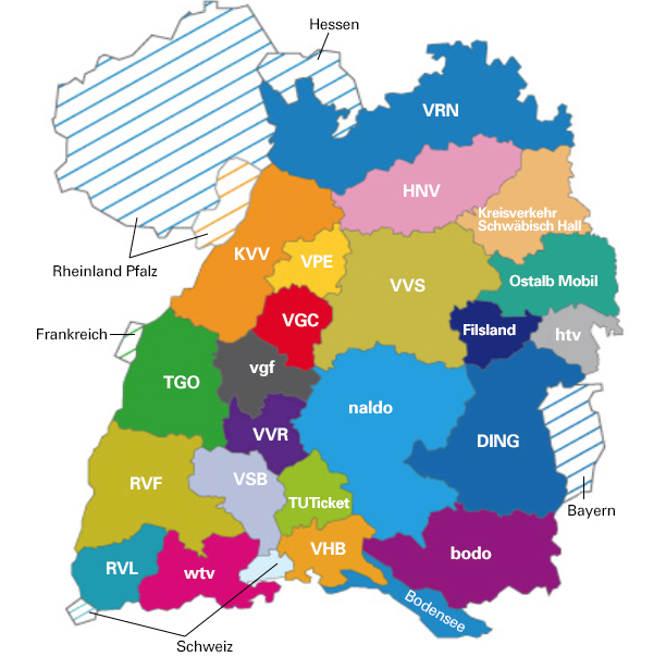 Verbundkarte / bwegt – Mobilität für Baden-Württemberg
