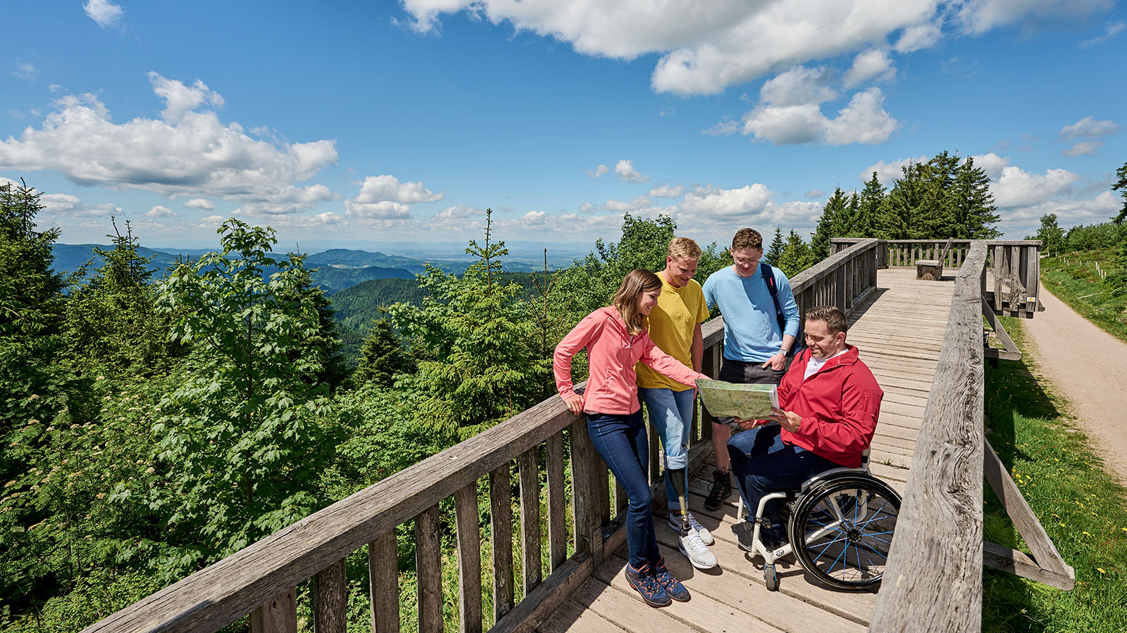 Eine Gruppe in der Natur